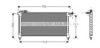 AVA QUALITY COOLING JR5016 Condenser, air conditioning
